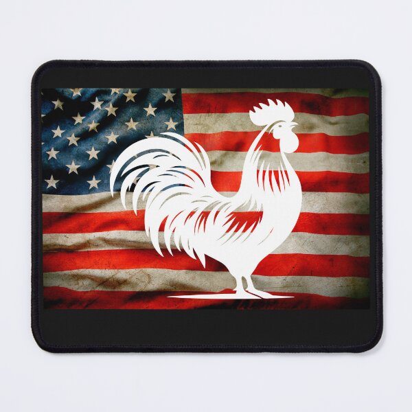 Item preview, Cock Fighting American flag chicken lovers designed and sold by erozzz.