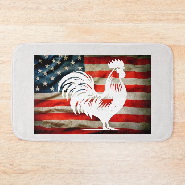 Item preview,  Cock Fighting American flag chicken lovers designed and sold by erozzz.