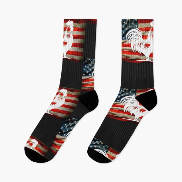 Item preview,  Cock Fighting American flag chicken lovers designed and sold by erozzz.