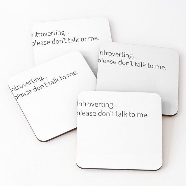 Item preview, Funny Introvert Sayings- Introverting...please don't talk to me. designed and sold by Tys Designs.