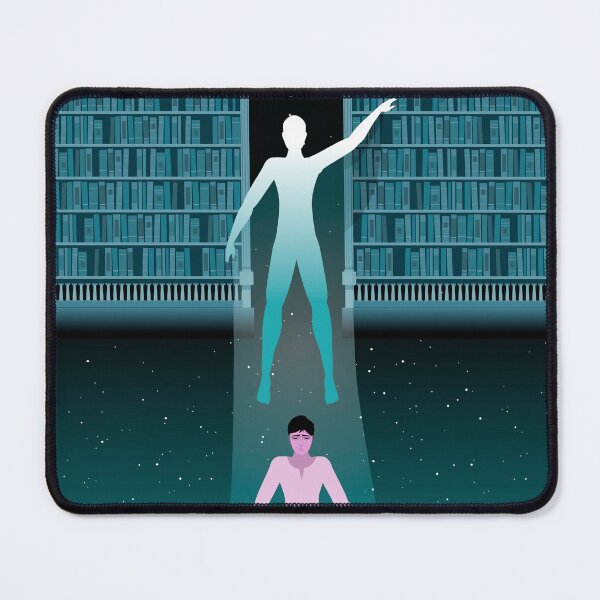 Item preview, man meditating astral travel to akashic records designed and sold by matintheworld ( delcarmat ).