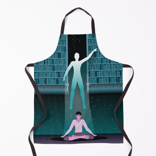 Item preview, man meditating astral travel to akashic records designed and sold by matintheworld ( delcarmat ).