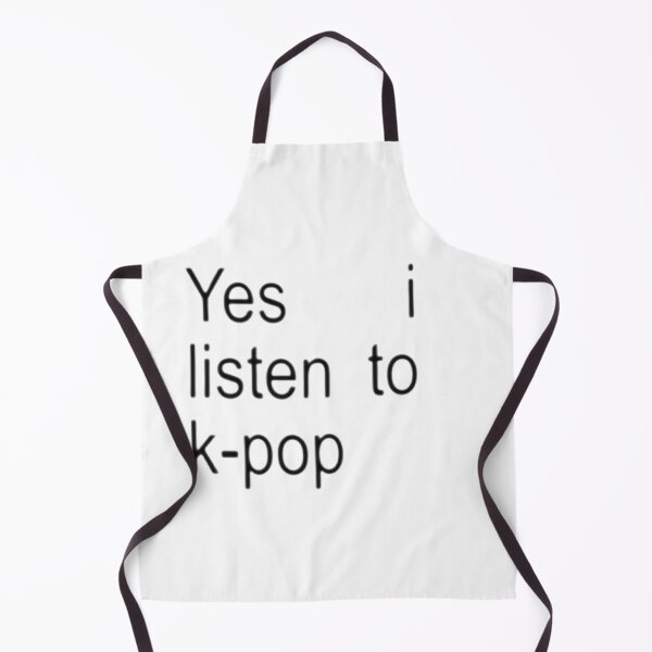 Item preview, Yes I listen to kpop text art designed and sold by mplifiedApparel.
