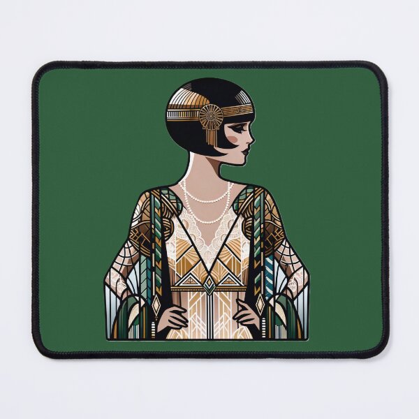 Item preview, Art Deco Flapper Pinup Roaring Twenties Glamour Print designed and sold by PinUpPizzazz.