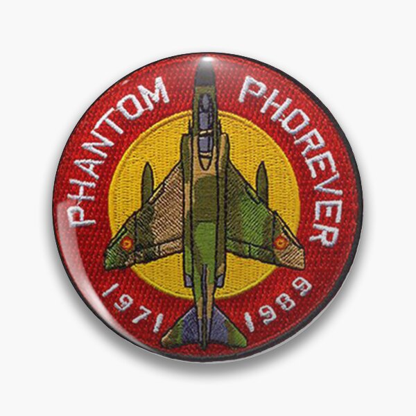 Item preview, Phantom Phorever 1976–1989 Military Jet Patch | Vintage Fighter Aircraft Sticker designed and sold by j7boy.