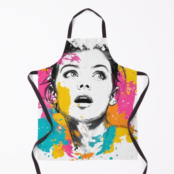 Item preview, Awakened Wonder Expressive Portrait with Vibrant Color Splashes & Emotion designed and sold by Gen-Z-mArt.