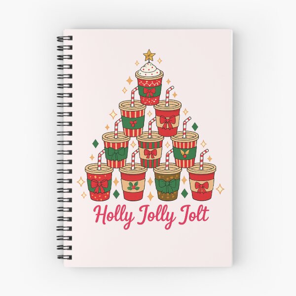 Item preview, Holly Jolly Jolt – Christmas Coffee Illustration designed and sold by LuloCreative.