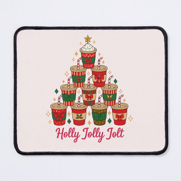 Item preview, Holly Jolly Jolt – Christmas Coffee Illustration designed and sold by LuloCreative.