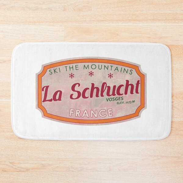 Item preview, La Schlucht, Vosges, France, textured skiing badge designed and sold by Wanderful-roads.