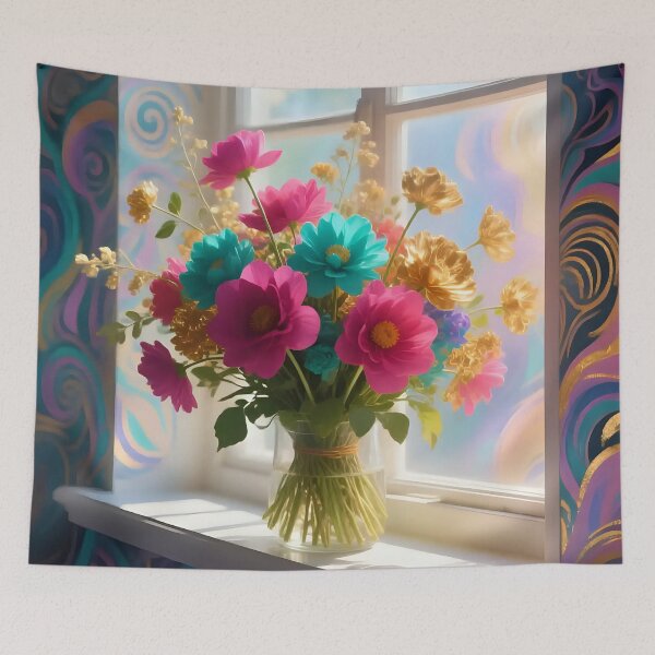 Item preview, An Artistic image of a bouquet of flowers  designed and sold by Nomad-Maynard.