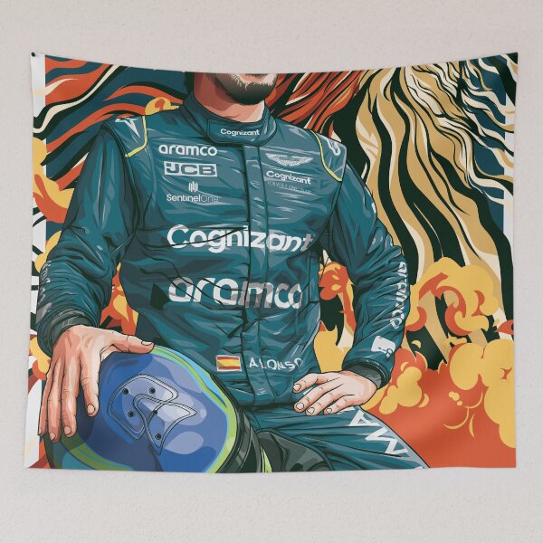 Item preview, Fernando Alonso Wolf of F1 designed and sold by Tooned.