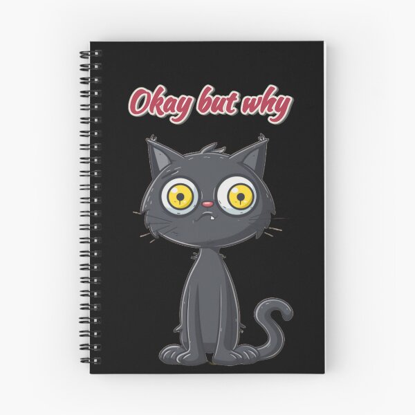 Item preview, Why Am I Like This – Okay But Why Cat Meme - Funny Awkward Cartoon Cat designed and sold by MiraLumeStudio.