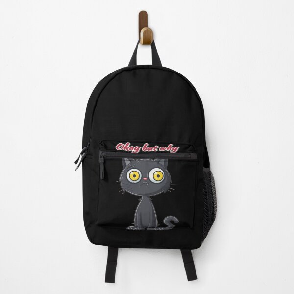 Item preview, Why Am I Like This – Okay But Why Cat Meme - Funny Awkward Cartoon Cat designed and sold by MiraLumeStudio.