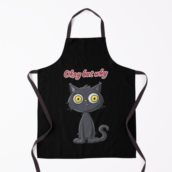 Item preview, Why Am I Like This – Okay But Why Cat Meme - Funny Awkward Cartoon Cat designed and sold by MiraLumeStudio.