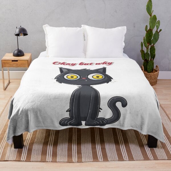 Item preview, Why Am I Like This – Okay But Why Cat Meme - Funny Awkward Cartoon Cat designed and sold by MiraLumeStudio.
