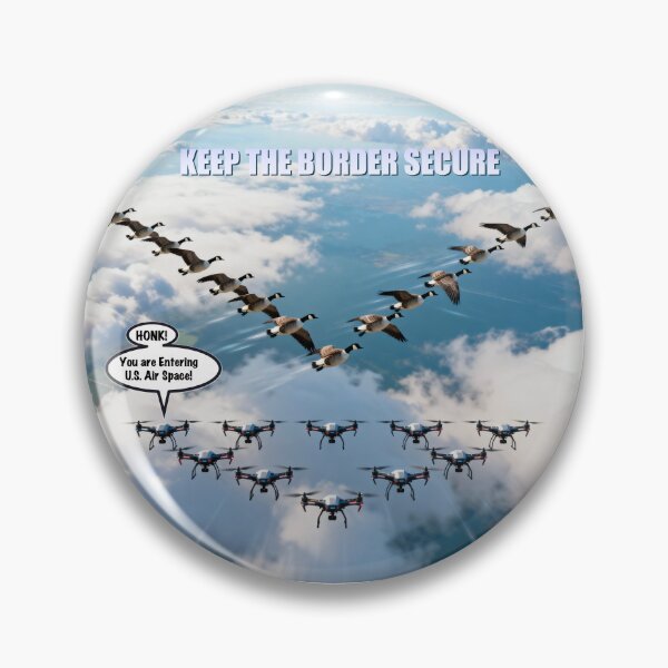 Item preview, Drone Border Security Satire Print designed and sold by Lichentroupe63.