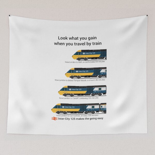 Item preview, InterCity 125 poster design  designed and sold by TrainFanatic.