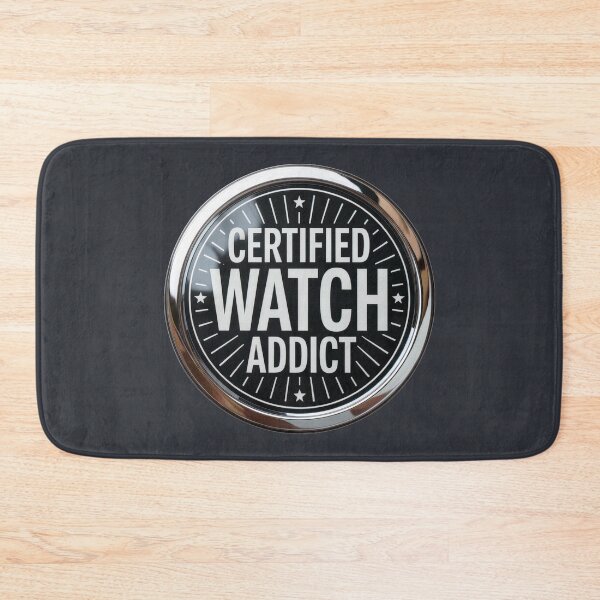 Item preview, Certified Watch Addict – Minimalist Horology Badge Design designed and sold by WatchesAndMore.