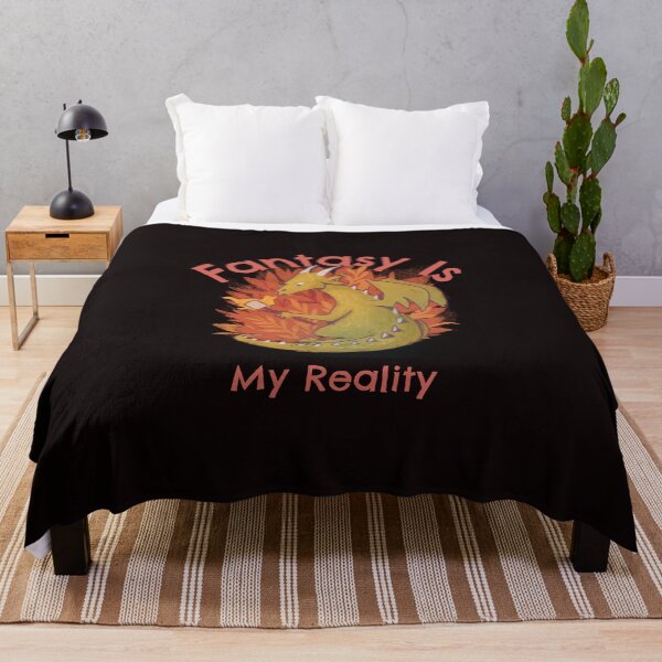 Item preview, Fantasy Is My Reality – Cozy Dragon Fantasy Art T-Shirt designed and sold by Homelife3.