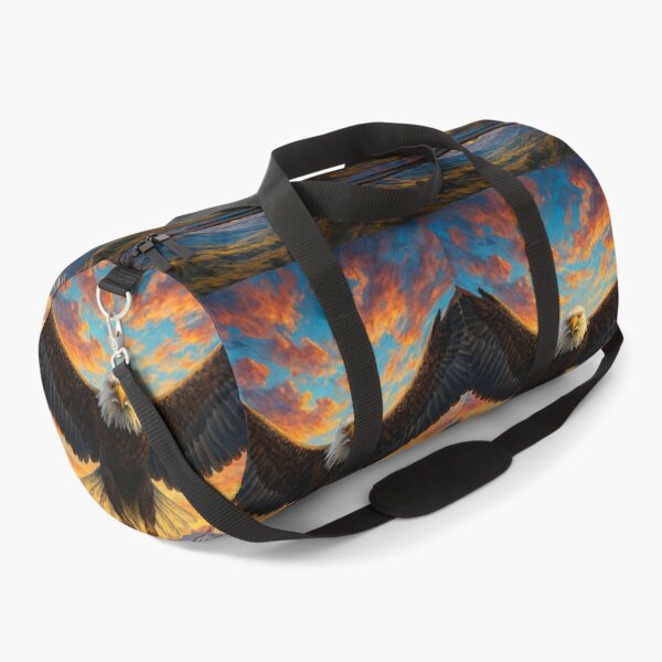 Item preview, Majestic Eagle in Flight over Mountains at Sunset designed and sold by Golazos.