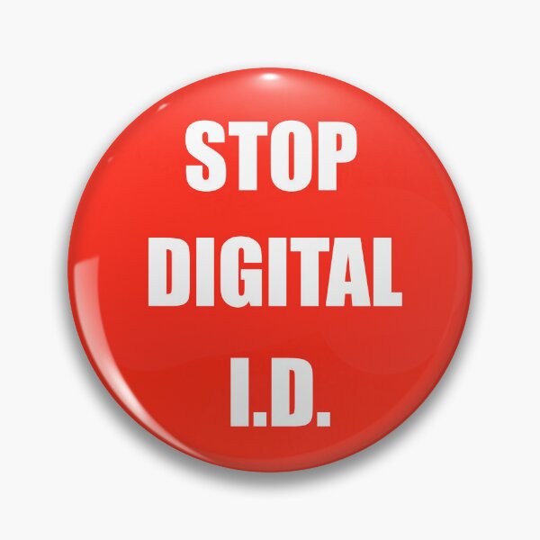 Item preview, red stop digital id sign designed and sold by Pixel1701.
