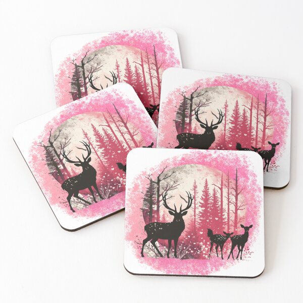 Item preview, Valentine deer Family Silhouette, love you deerly designed and sold by Rusty Pine.
