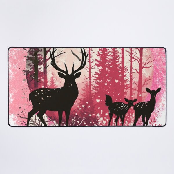 Item preview, Valentine deer Family Silhouette, love you deerly designed and sold by Rusty Pine.