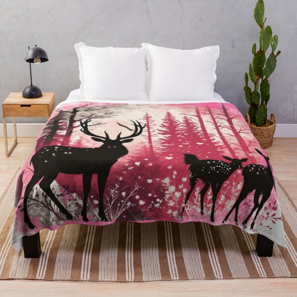 Item preview, Valentine deer Family Silhouette, love you deerly designed and sold by Rusty Pine.