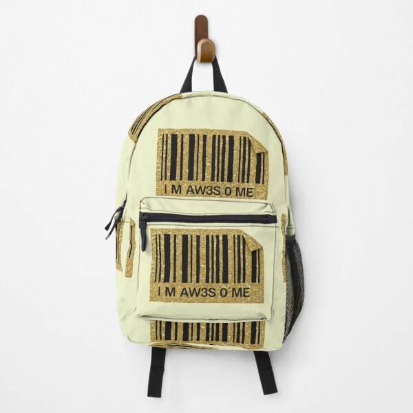 Item preview, I M AW3S O ME Barcode | Industrial Glitch Aesthetic Typography designed and sold by Pukisdaizi.