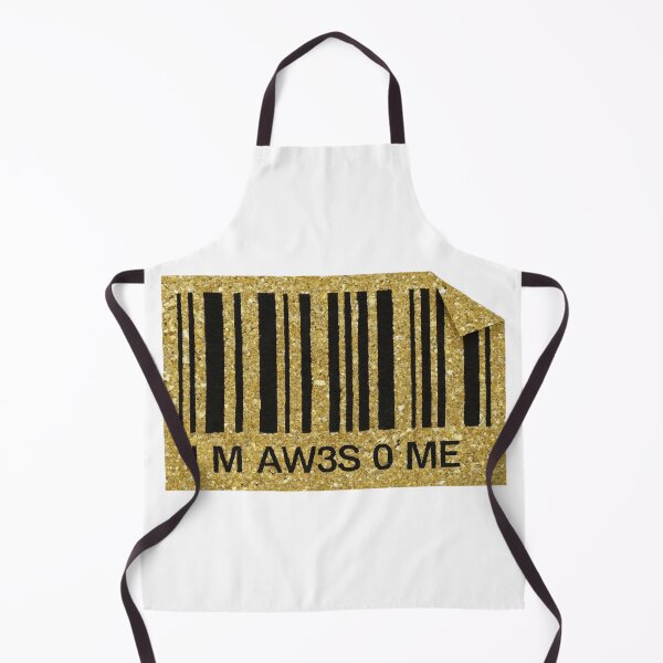 Item preview, I M AW3S O ME Barcode | Industrial Glitch Aesthetic Typography designed and sold by Pukisdaizi.