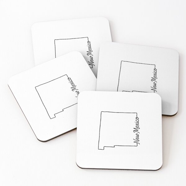 Item preview, New Mexico State Outline – Minimal Script Typography Line Art designed and sold by Paper Drip.