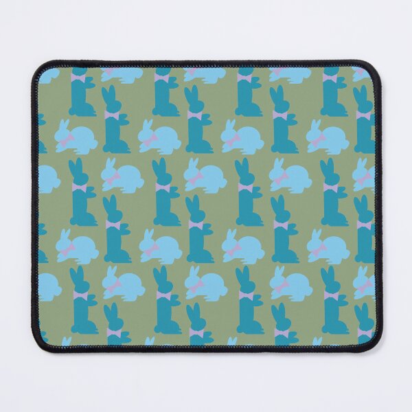 Item preview, Blue & Teal Bunnies on Green designed and sold by Digitalmyth's Designs.