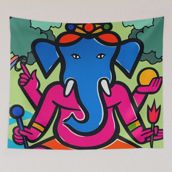 Item preview, Mystical Ganesh Sitting in Nature  designed and sold by Analog Aura .