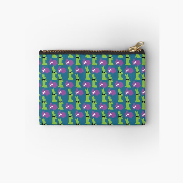 Item preview, Purple & Green Dapper Bunnies on Teal designed and sold by Digitalmyth's Designs.