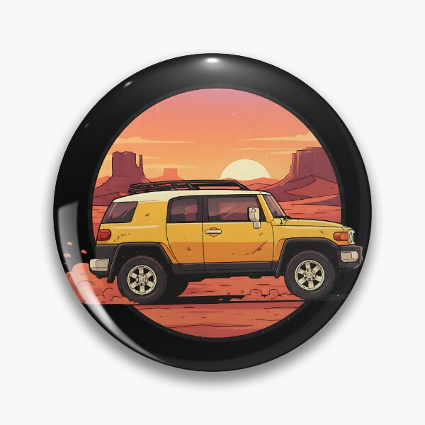 Item preview, Toyota FJ Cruiser Retro Desert Sunset Off-Road designed and sold by Off-Road-Zone.