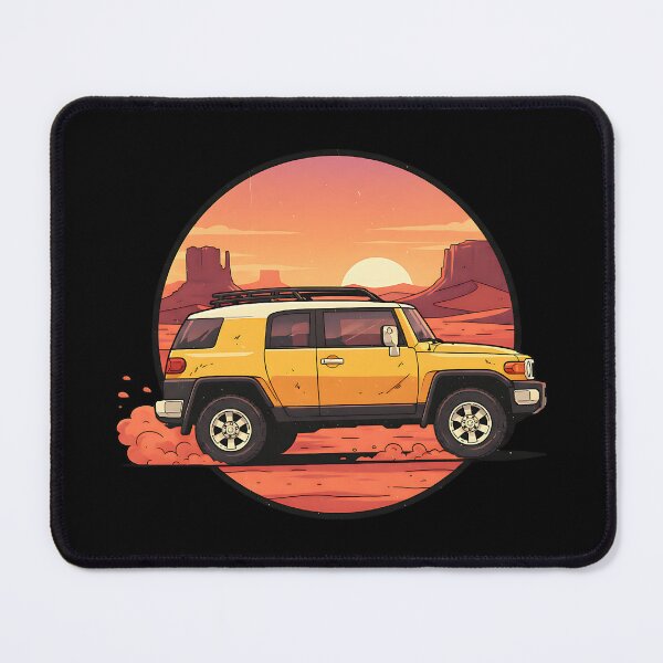 Item preview, Toyota FJ Cruiser Retro Desert Sunset Off-Road designed and sold by Off-Road-Zone.