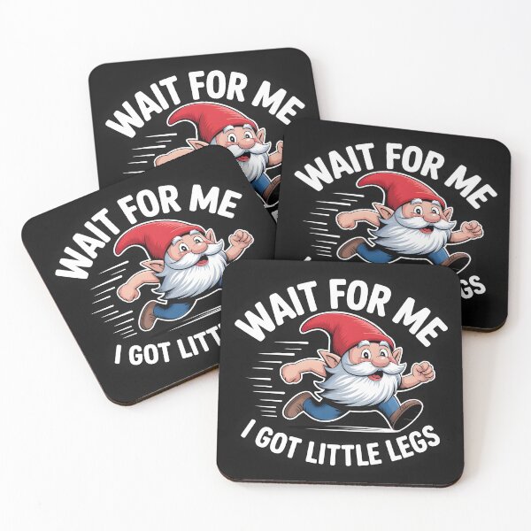 Item preview, Wait For Me I Got Little Legs – Funny Gnome Running Design designed and sold by Viktorio Art Shop.