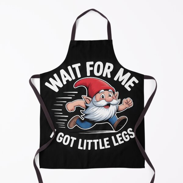Item preview, Wait For Me I Got Little Legs – Funny Gnome Running Design designed and sold by Viktorio Art Shop.