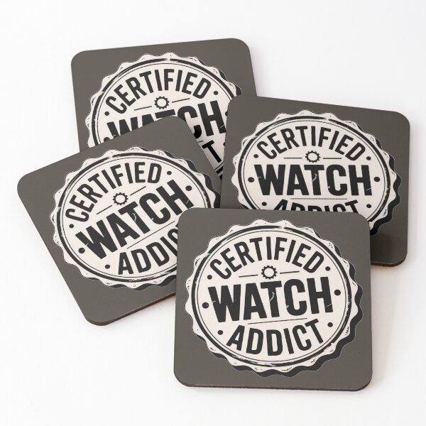 Item preview, Certified Watch Addict – Vintage Watch Collector Badge Design designed and sold by WatchesAndMore.
