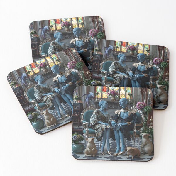 Item preview, Secrets of the Blue Dynasty: An Interdimensional Portrait in an Ancient Interior designed and sold by KunstGeist.