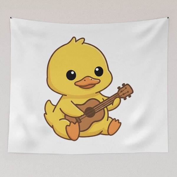 Item preview, Duck Playing an Ukulele designed and sold by Delamoon.