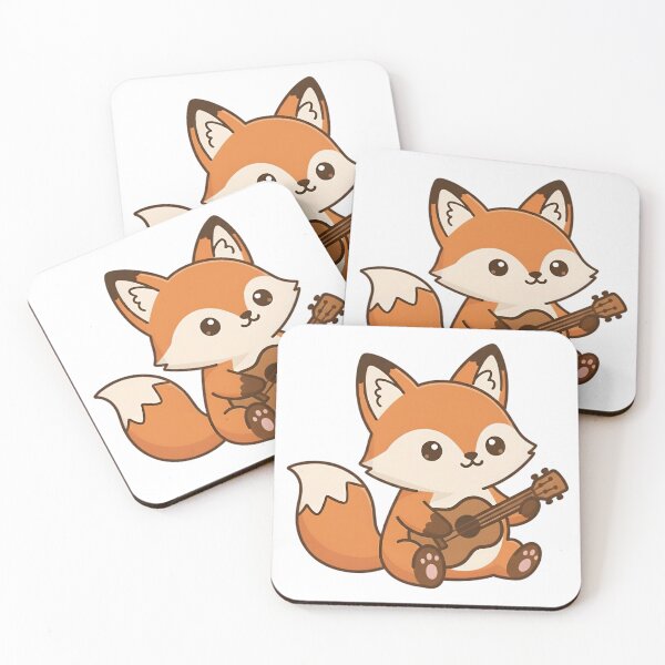 Item preview, Fox Playing an Ukulele designed and sold by Delamoon.