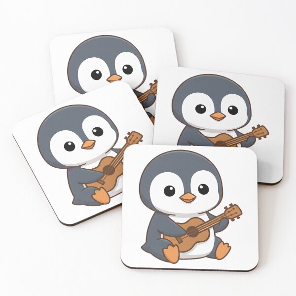 Item preview, Penguin Playing an Ukulele designed and sold by Delamoon.