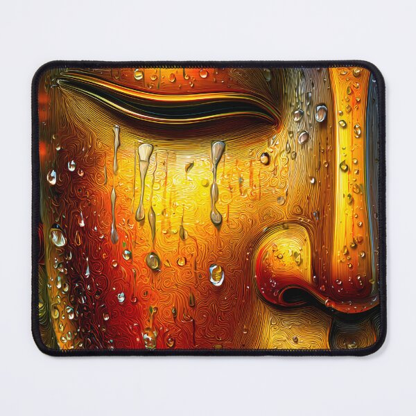 Item preview, Golden Buddha with Rain Drops and Vibrant Colors designed and sold by Artessie.