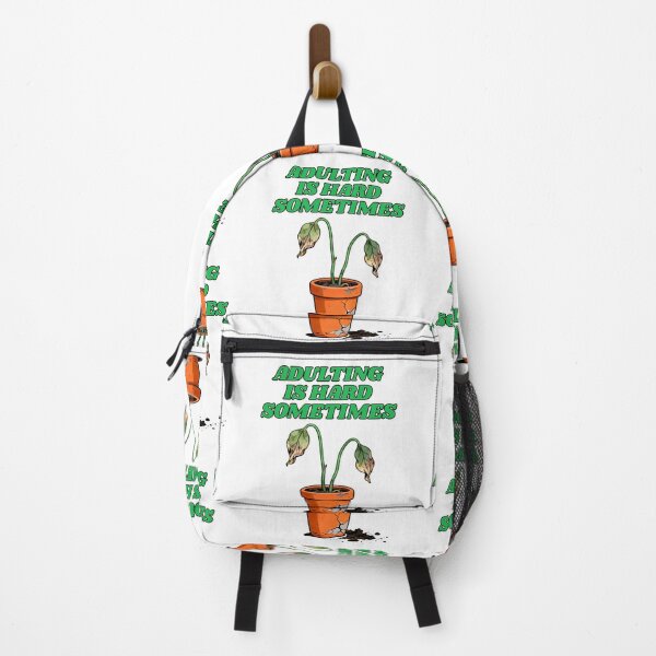 Item preview, Adulting Is Hard Sometimes - Funny Wilted Plant Meme designed and sold by Ali-printshop.