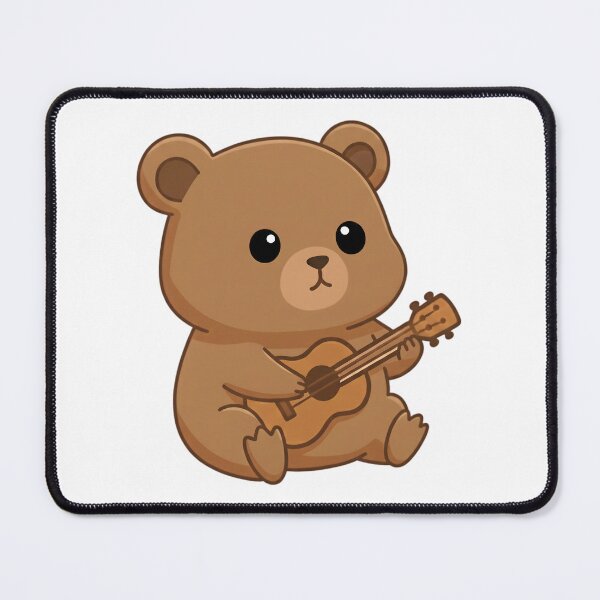 Item preview, Bear Playing an Ukulele designed and sold by Delamoon.