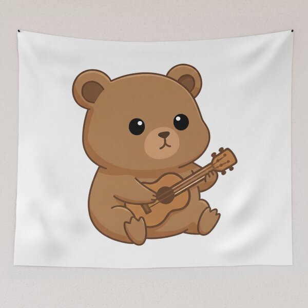Item preview, Bear Playing an Ukulele designed and sold by Delamoon.