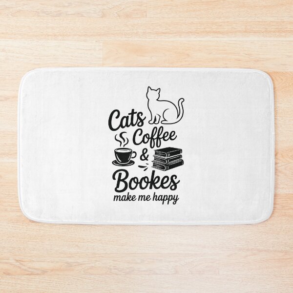 Item preview, Cats, Coffee & Books make me happy designed and sold by jkrphoto.