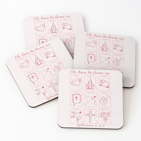 Item preview, Valentine Jesus Oh How He Loves Us Valentines Day Christian Faith Ephesians 2 4-8 designed and sold by Forevermore.