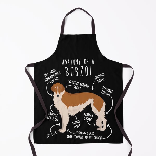 Item preview, Red and White Borzoi Dog Anatomy designed and sold by Clara Hollins.